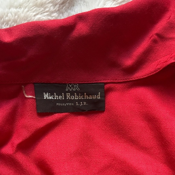 Red Button-Up Shirt - Picture 2 of 2